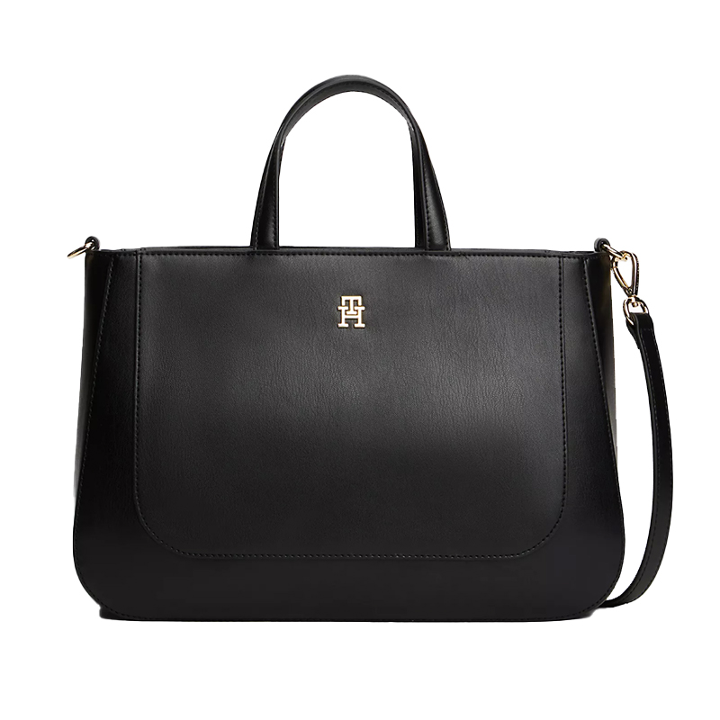 Elegant PU Handbag with Clean Curved Silhouette