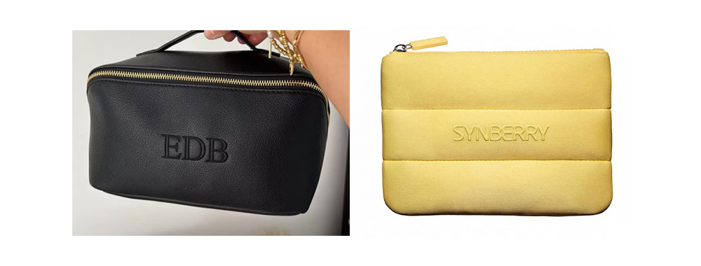 Embossing Cosmetic Bag