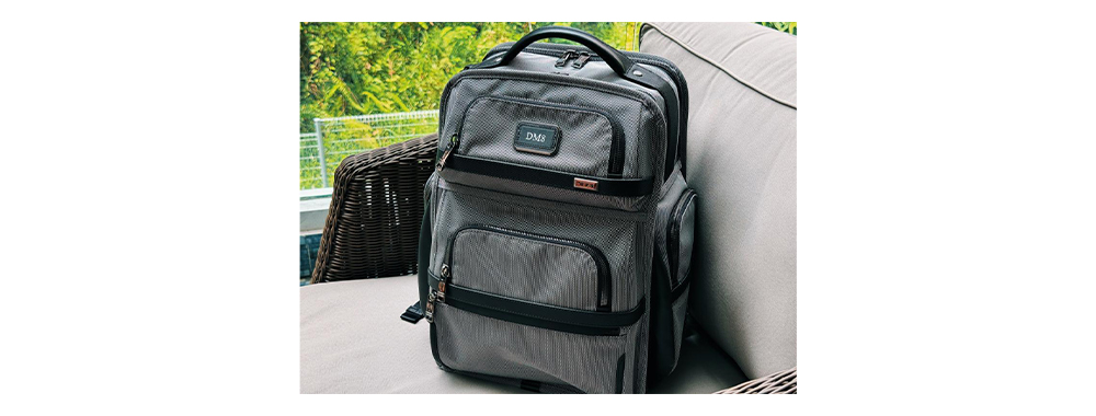 Tumi backpack thick padding display