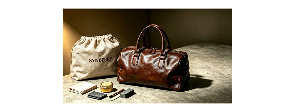 Real photo of the leather care set