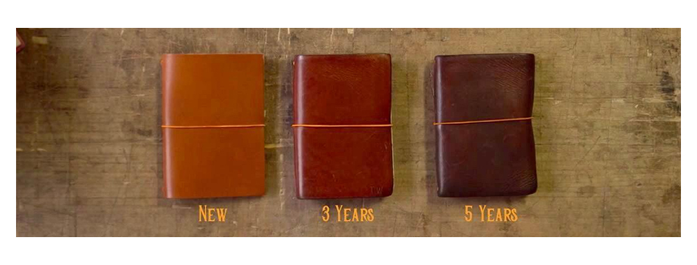  The color of vegetable tanned leather will change over time