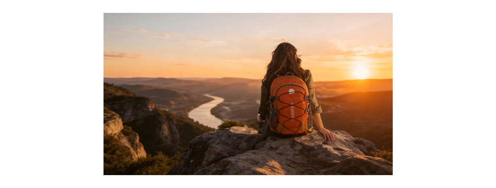 Travel backpack made of PU film waterproof fabric Travel backpack made of PU film waterproof fabric