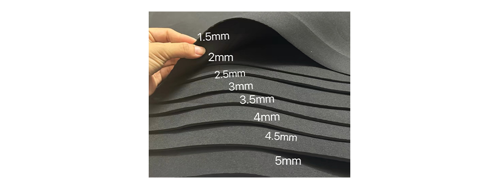 Neoprene thickness